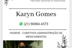 Atendimento domiciliar: Karyn Gomes 