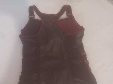 Selling with online payment: Harley Quinn Zipper Corset Top