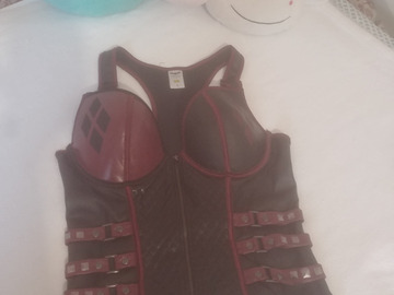 Selling with online payment: Harley Quinn Zipper Corset Top