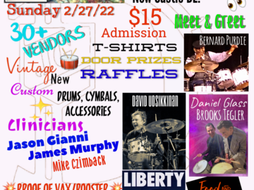 Announcement: Delaware Drum Show - Sunday, February 27, 2022