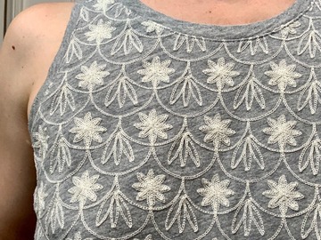 Selling: J. Crew Embroidered Cotton Tank 