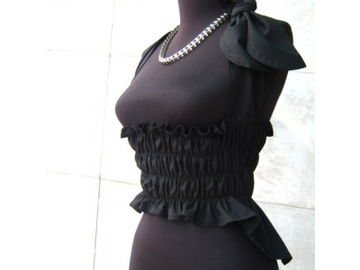 Sale retail: Ceinture noire - corset 