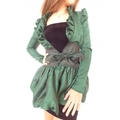 Vente au détail: Veste en soie pour femme de couleur verte 