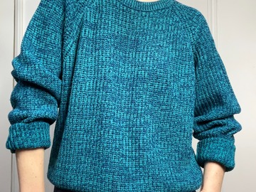 Selling: Heather Turquoise + Royal Pullover