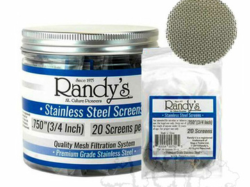 Post Now: Randy's 0.750" Stainless Steel Screens Jar
