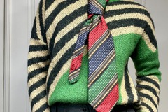 SOLD : Diagonal Stripe Mohair Sweater