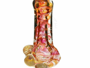  : 4" Fumed 3 Marbles Hand Pipe