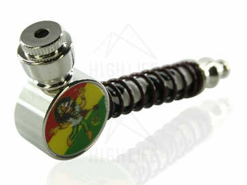  : 3" Round Elbow Pipe with Metal Wire Wrap - Asssorted Colors