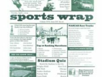  : G.E.T.® 4-TG1080 Sports Green Newsprint Basket Liner - 1000 / CS