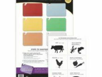  : San Jamar® CBCWLCTST Color-Coded Cutting Board Smart Chart