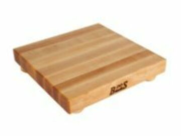 Post Now: John Boos B12S-3 12" Square Maple Cutting Board With Legs