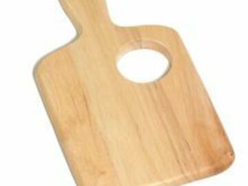 Post Now: TableCraft 79A Natural 13" x 7-3/4" Wood Bread Cutting Board