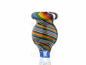  : Rainbow Swirl Round Carb Cap