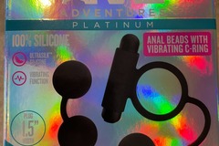 Selling: Anal Adventures Anal Beads with Vibrating Cock Ring
