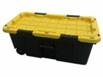  : Centrex 20GTBXBLKYW Tough Box Black 20 Gal Tote / Wheels and Yell