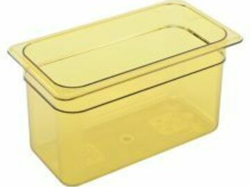 Post Now: Cambro® 36HP150 Amber High Heat 1/3 Size x 6" D Food Pan
