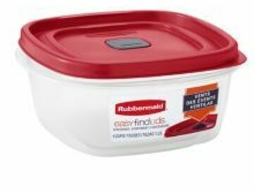  : Rubbermaid 2030353 Easy Find 5-Cup Square Container with Lid