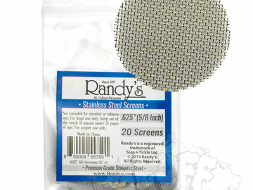  : Single Pack - Randy's 0.625" Stainless Steel Screens