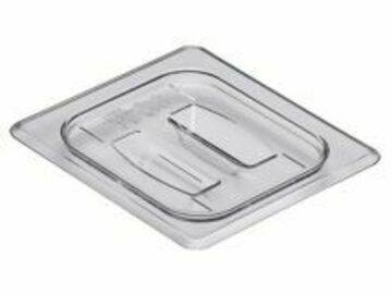  : Cambro 60CWCH135 Camwear Clear 1/6 Size Food Pan Cover with Handl