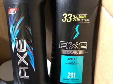 Liquidación / Lote Mayorista: 25 Mens Shampoo & Bodywash AXE Dove Harrys