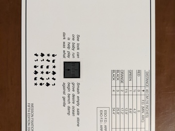 Selling with online payment: Wesson Fixation Disparity Card, never used, Very Good Condition 
