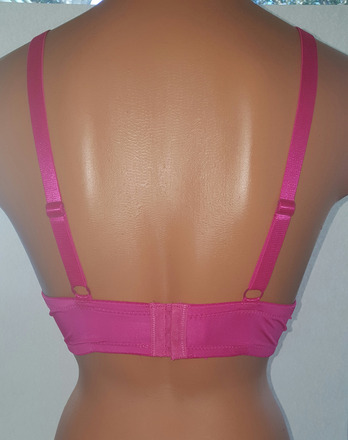 2 for Price of One - Solid and Print Pink lace Bras On hangers