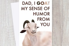  : Funny Sense of Humor Father's Day, Birthday Card for Dad