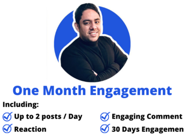 Comment on your post: I will engage with your posts for one month (30 days)