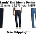 Comprar ahora: Lands' End Men's  25 Denim Blue Jeans $1,573 total MSRP