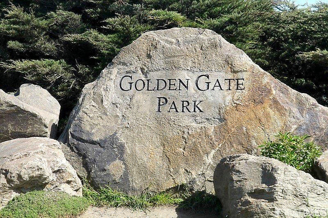 San Francisco CA, Parking Spot Next to Golden Gate Park
