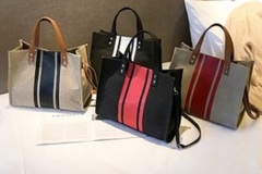Liquidation/Wholesale Lot: (33) Women Tote Canvas Fashion Handbag MSRP 2,040.00
