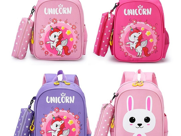 Bulk Lot (Liquidation & Wholesale): (28) Printed Kids Set School Bags Backpack MSRP $1,820.00
