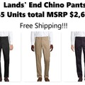 Comprar ahora: Lands' End Non-Iron Tailored Chino Pants 45 units $2,607 MSRP