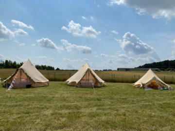 Renting out with online payment: 4m Bell Tents - The Glamp Experience