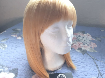 Selling with online payment: Hello Cosplay Blonde Gold 35cm Wig