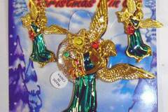 Bulk Lot (Liquidation & Wholesale): Wholesale Christmas Flashing 3 Color LED Angel Brooch and Earring