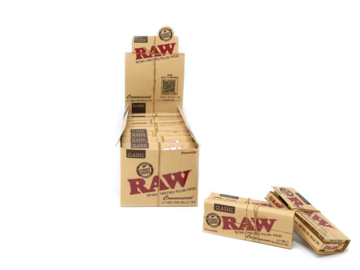 Post Now: RAW Classic Connoisseur 1¼ rolling papers (+ Pre-rolled tips)
