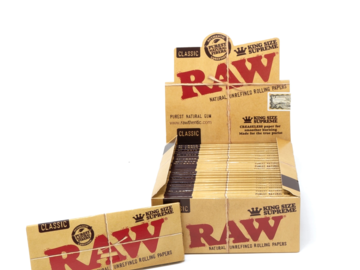 Post Now: RAW Classic King Size Supreme Creaseless rolling papers