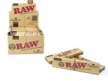 Post Now: RAW Classic Connoisseur King Size rolling papers (+tips)