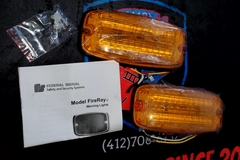 Selling with online payment: New Federal Signal FR7-A-SA Pair(2) Amber 7x3 Led Warning lights 