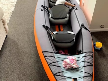 For Rent: inflatable kayak for 3 people