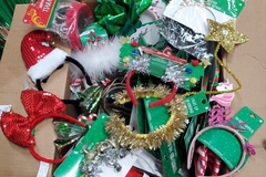 Liquidation/Wholesale Lot: 100pc Holiday Headband Lot Christmas Novelty
