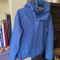 Selling with online payment: Vintage blue FatFace ski jacket with red trim small