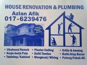 Services: plumbing dan renovation 0176239476 azlan afik wangsa maju