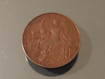 Troc: Pièce de 10 cent ancienne collection 1912