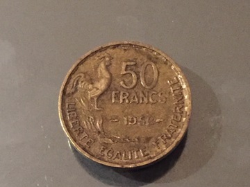 Troc: Pièce de monnaie ancienne 50 francs - année 1952