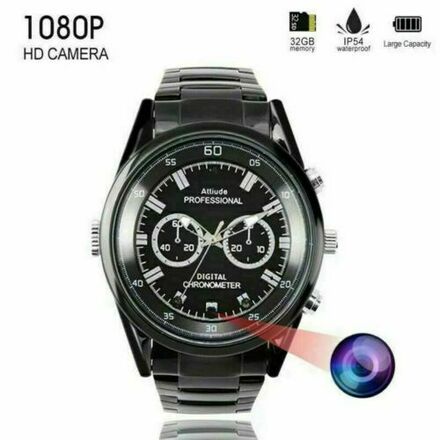 1 pc. Lot. Watch Camera Spy Hidden 1080p Night Vision 32GB