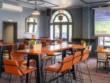 Book a meeting | $: The Corner Bar | Work with your team while enjoying the our space