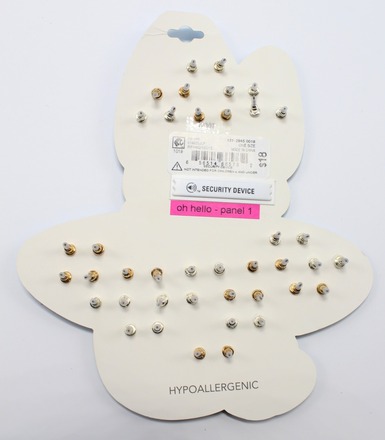 50 Sets of 20 Pair Earrings on a Card $900 Retail Value