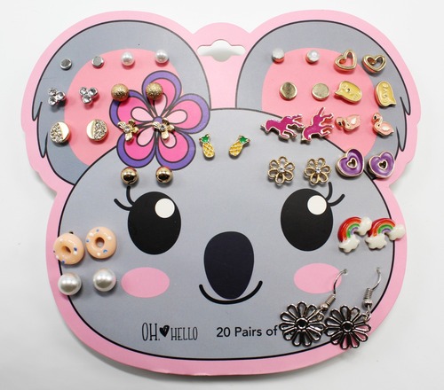 50 Sets of 20 Pair Earrings on a Card $900 Retail Value